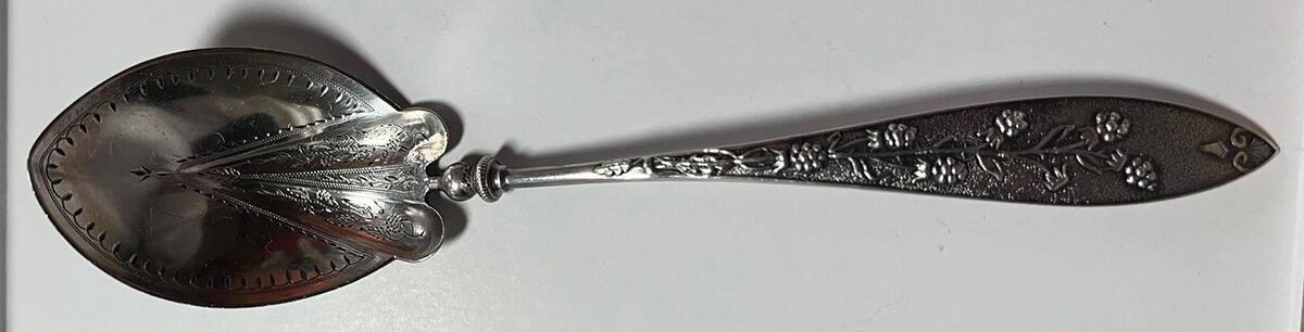 GS172 Ice Cream Spoon Bright Cut by Gorham Silver-1