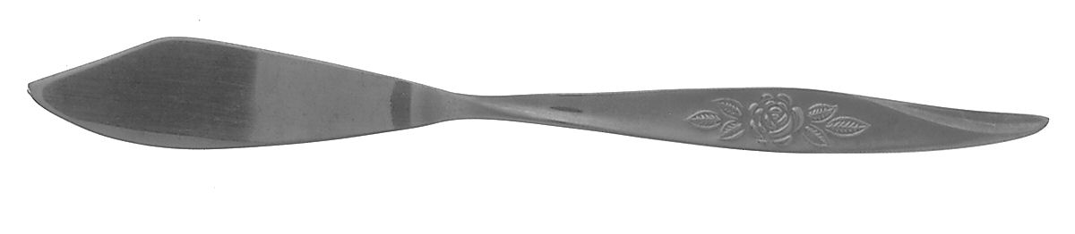 Avon Rose (Stainless) Flat Handle Master Butter Knife by Hanford Forge-1