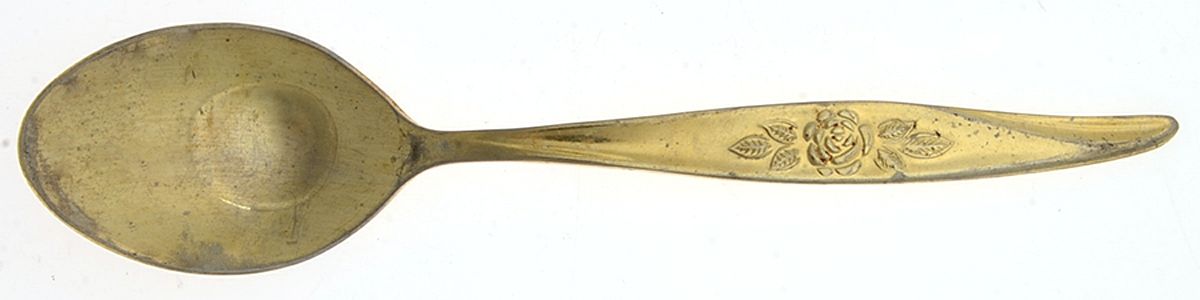 Avon Rose (Gold Electroplate) Teaspoon by Hanford Forge-1