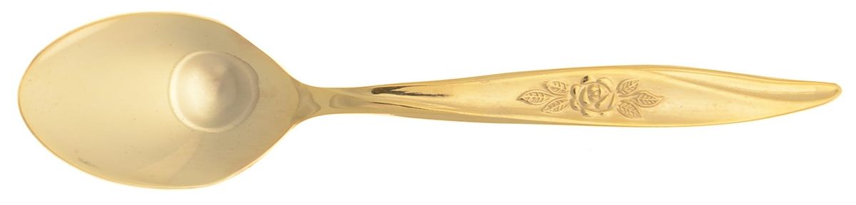 Avon Rose (Gold Electroplate) Demitasse Spoon by Hanford Forge-1