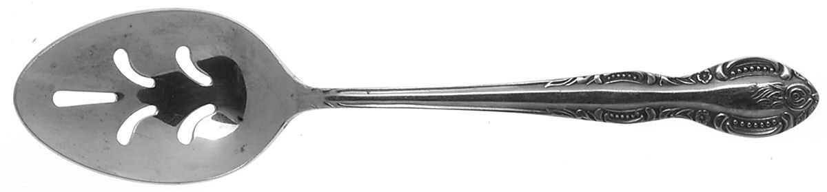 Charleston Classic (Stainless) Pierced Tablespoon (Serving Spoon) by Hanford Forge-1