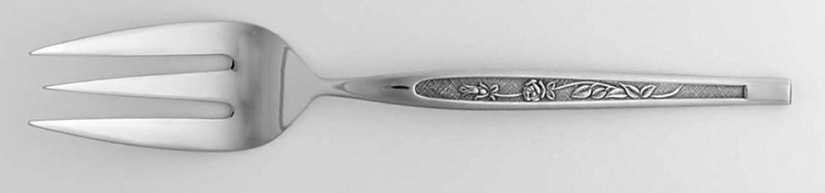Crestmont (Stainless) Medium Solid Cold Meat Serving Fork by Hanford Forge-1