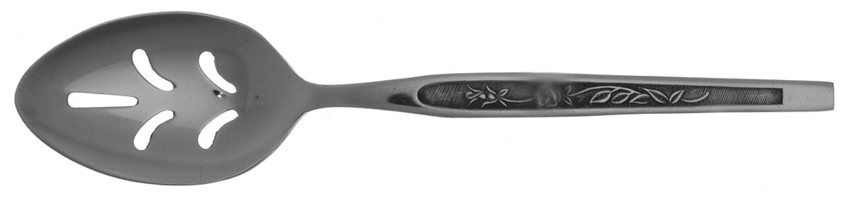 Crestmont (Stainless) Pierced Tablespoon (Serving Spoon) by Hanford Forge-1