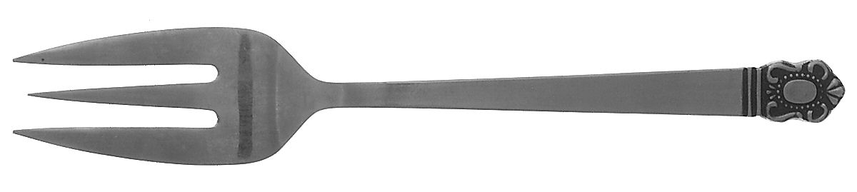 Mystique (Stainless) Medium Solid Cold Meat Serving Fork by Hanford Forge-1