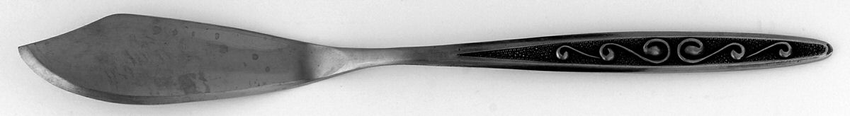 Rutgers (Stainless) Flat Handle Master Butter Knife by Hanford Forge-1