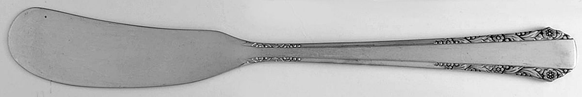Ballad (Sterling, 1942) Flat Handle Butter Spreader by Hallmark-1