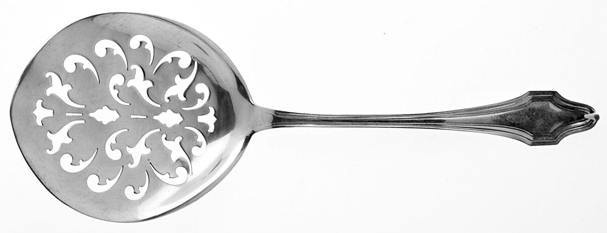 HAS1 (Sterling, No Monograms) Tomato Server, Solid Piece by Hallmark-1