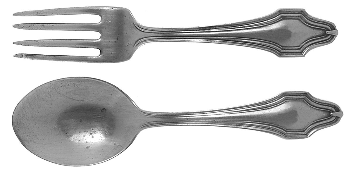 HAS1 (Sterling, No Monograms) 2 Pc Baby Set (BF, BS) by Hallmark-1