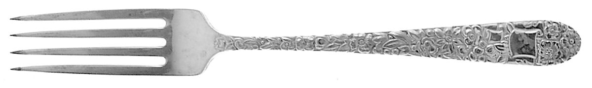 Ribbon Rose (Sterling, 1942) Fork by Hallmark-1
