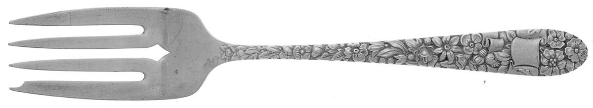Ribbon Rose (Sterling, 1942) Individual Salad Fork by Hallmark-1
