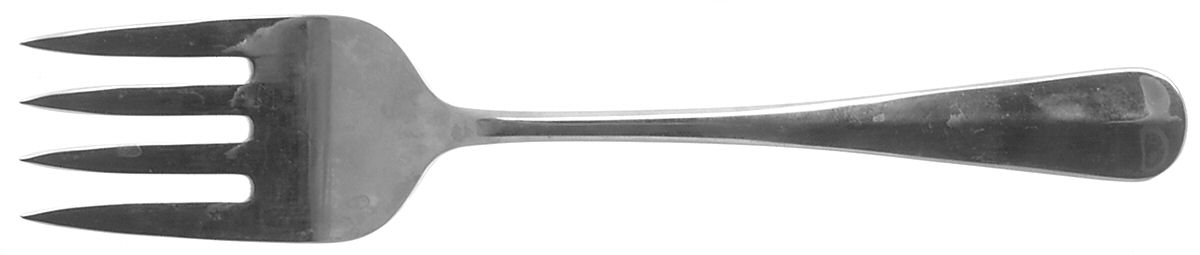 HCW1 (STAINLESS) Large Solid Cold Meat Serving Fork by Horchow-1