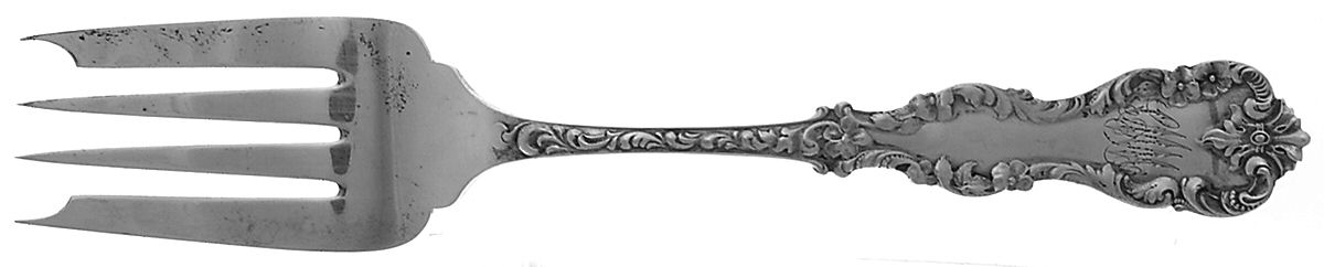HMD2 (STERLING) Medium Solid Cold Meat Serving Fork by Hamilton & Diesinger-1