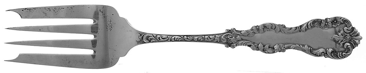 HMD2 (STERLING) Medium Solid Cold Meat Serving Fork by Hamilton & Diesinger-1