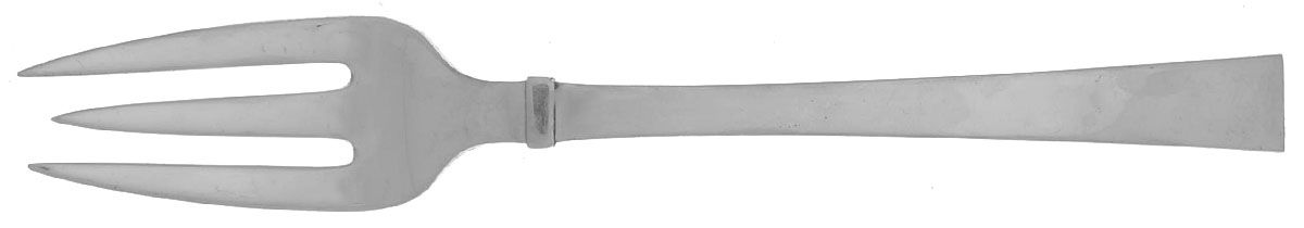 Bell (Sterling) Solid Serving Fork by Hans Hansen (Denmark)-1
