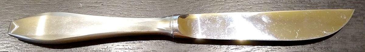 HOF1 (Stainless) Dessert Knife with Stainless Blade by Hoffritz-1