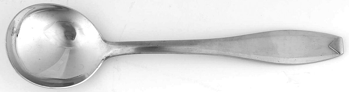 HOF1 (Stainless) Round Bowl Soup Spoon (Bouillon) by Hoffritz-1