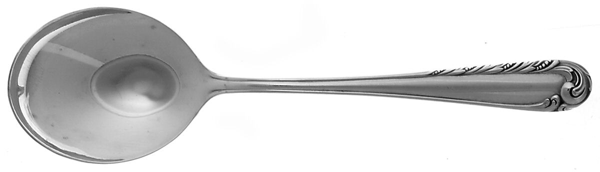 Love Song (Silverplate, 1950) Round Bowl Soup Spoon (Cream Soup) by Heritage China-1
