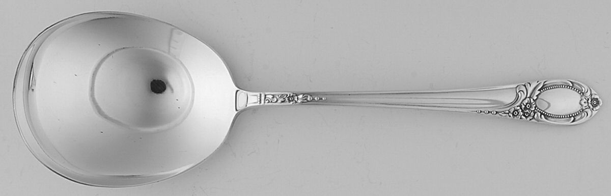 Silver Locket (Silverplate) Solid Smooth Casserole Spoon by Heritage China-1