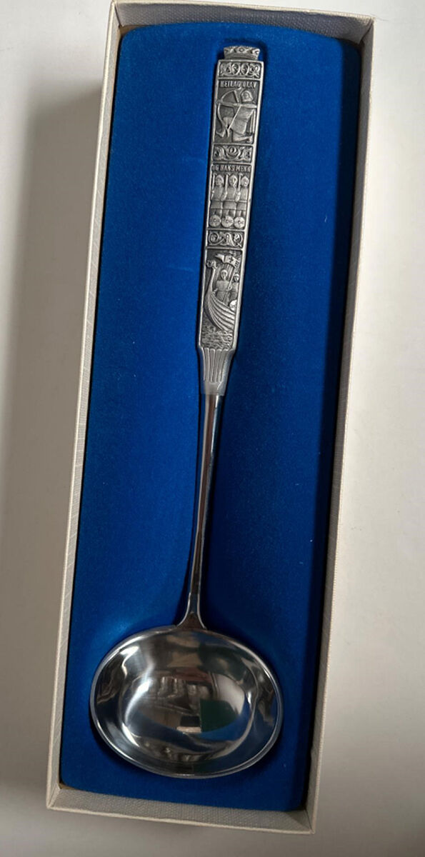 Kongetinn (Pewter) Potato Spoon by Hardanger-1