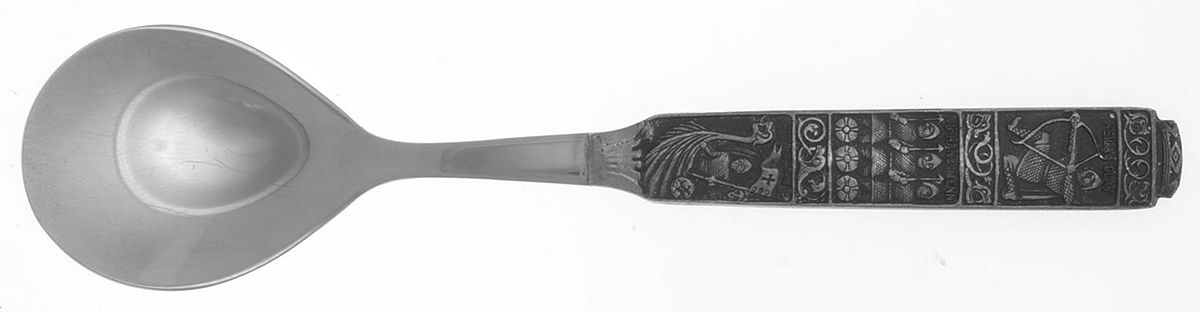 Kongetinn (Pewter) Sugar Spoon by Hardanger-1