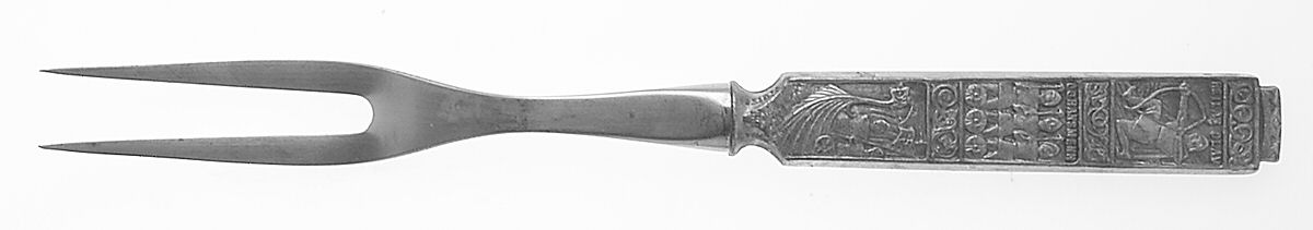 Kongetinn (Pewter) Small Steak Carving Fork with Stainless Prongs by Hardanger-1