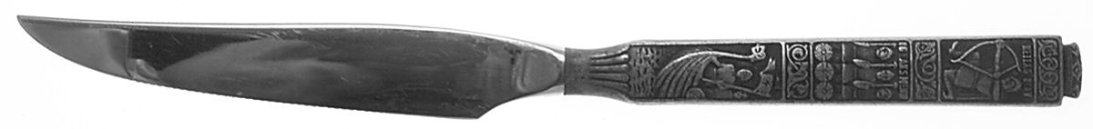 Kongetinn (Pewter) Individual Solid Handle Steak Knife by Hardanger-1