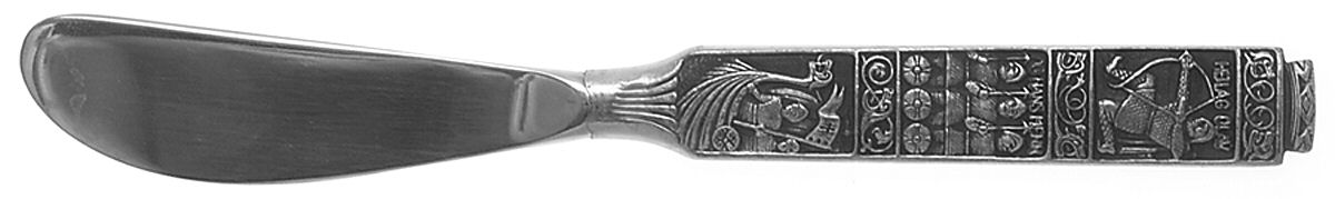 Kongetinn (Pewter) Butter Spreader Hollow Hdl-Paddle/Stainless Blade by Hardanger-1