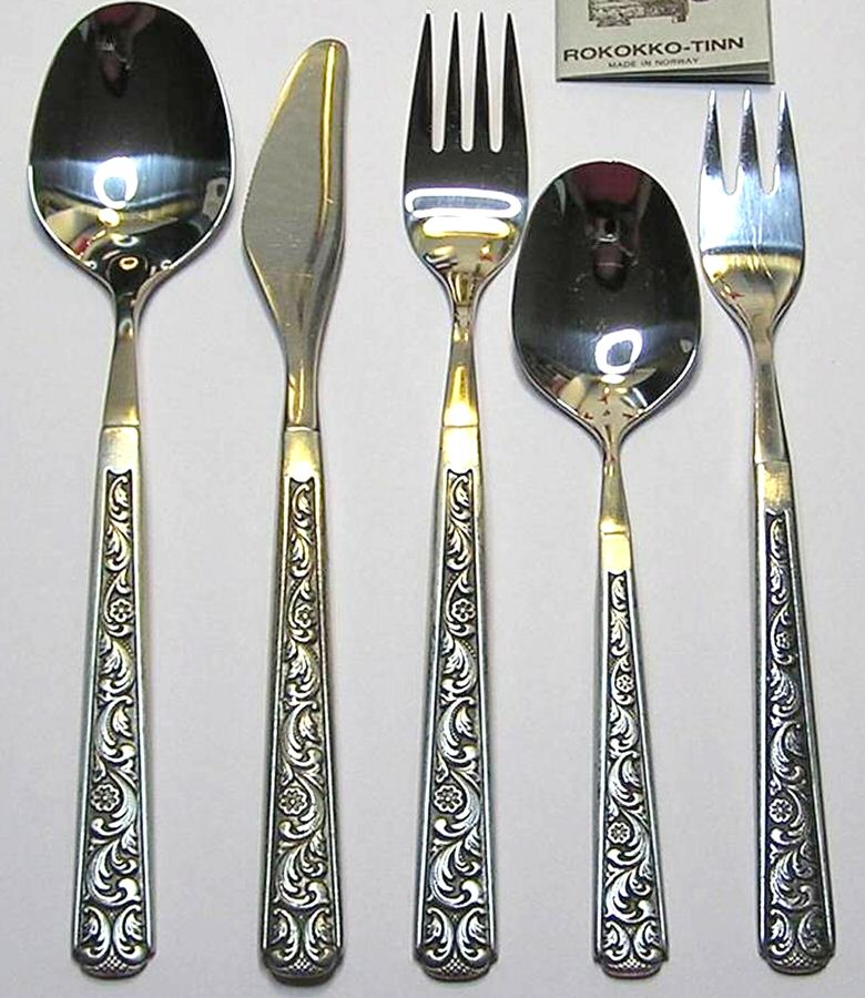 Rokokko (Pewter) Fork by Hardanger-1