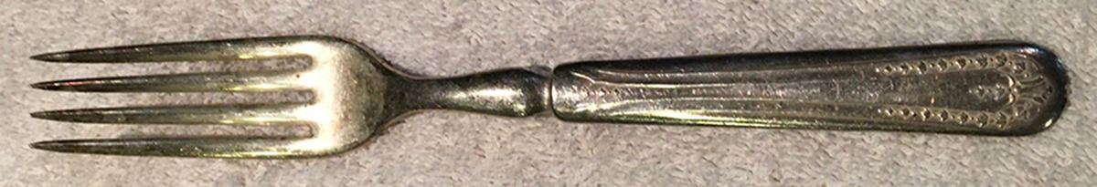 Heather (Silverplate, 1913) Indented Solid Handled Fork by Hibbard, Spencer, Bart-1