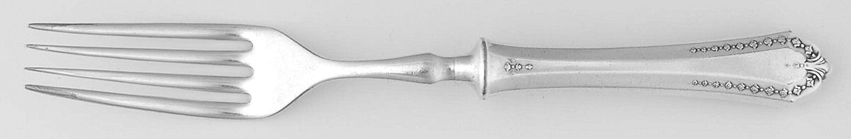 Heather (Silverplate, 1913) Indented Hollow Handled Fork by Hibbard, Spencer, Bart-1