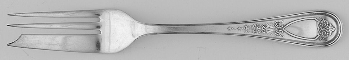 Pilgrim (Silverplate, 1911) Individual Pie Fork by Hibbard, Spencer, Bart-1