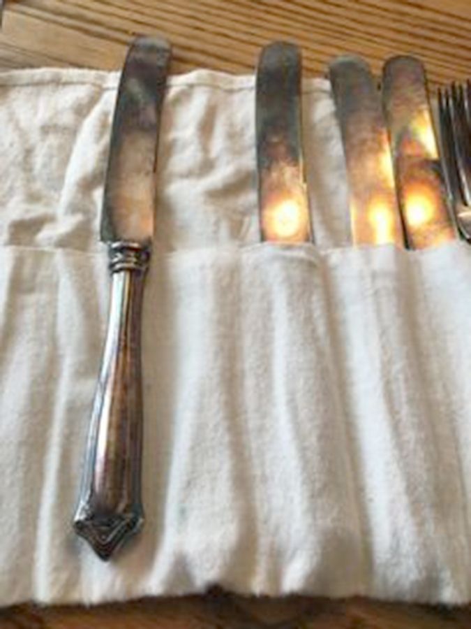 One (Silverplate) Old French Hollow Knife with Bolster by 1865 H Sears & Son-1