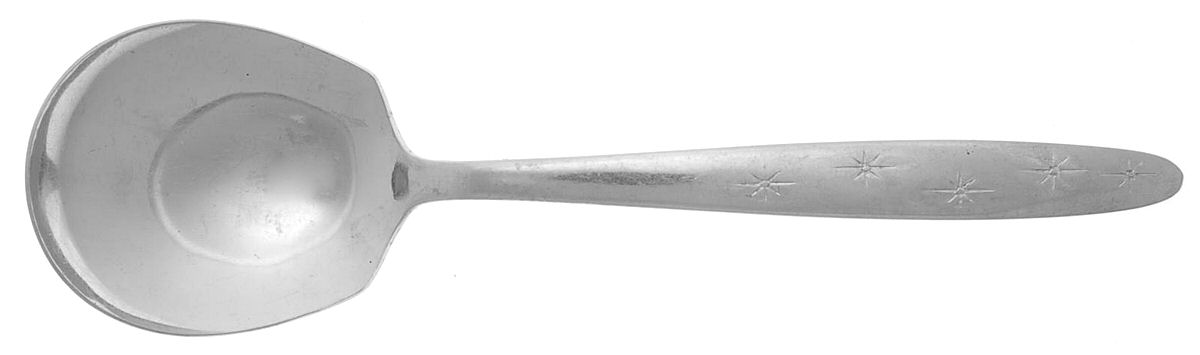 Enchanted Star (Stainless) Solid Smooth Casserole Spoon by Hull-1