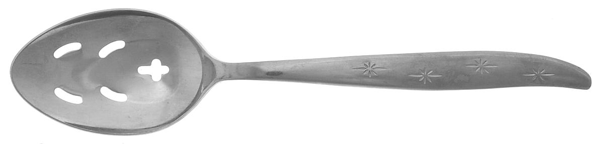 First Star (Stainless) Pierced Tablespoon (Serving Spoon) by Hull-1