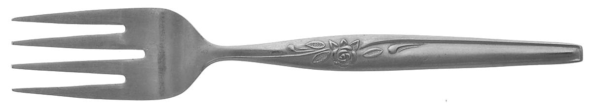 Island Queen (Stainless, Floral) Individual Salad Fork by Hull-1