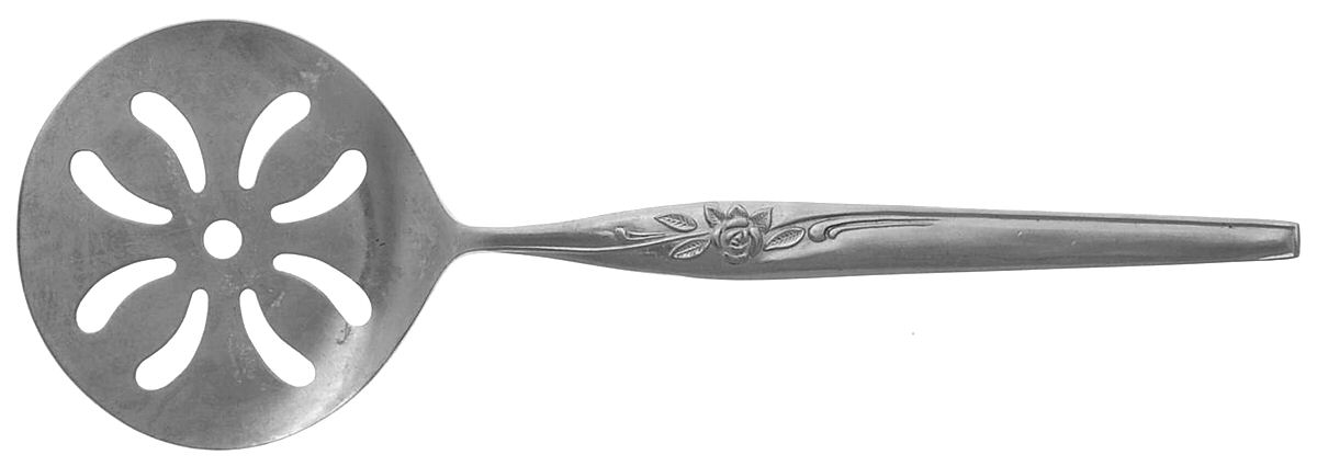 Island Queen (Stainless, Floral) Tomato Server, Solid Piece by Hull-1