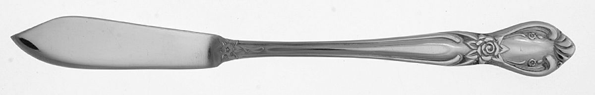 Lady Dauphine (Stainless) Flat Handle Master Butter Knife by Hull-1