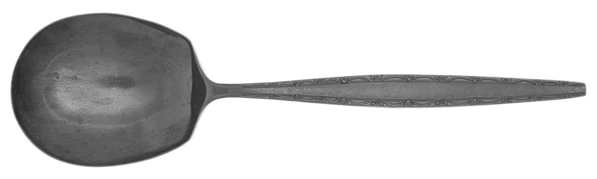 Melina (Stainless) Solid Smooth Casserole Spoon by Hull-1