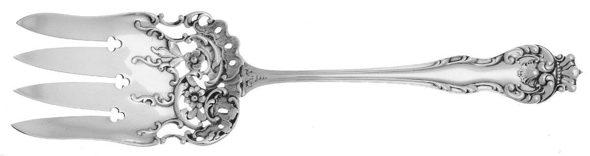 Queen (Sterling, 1893) Solid Salad Serving Fork by Howard Sterling -1