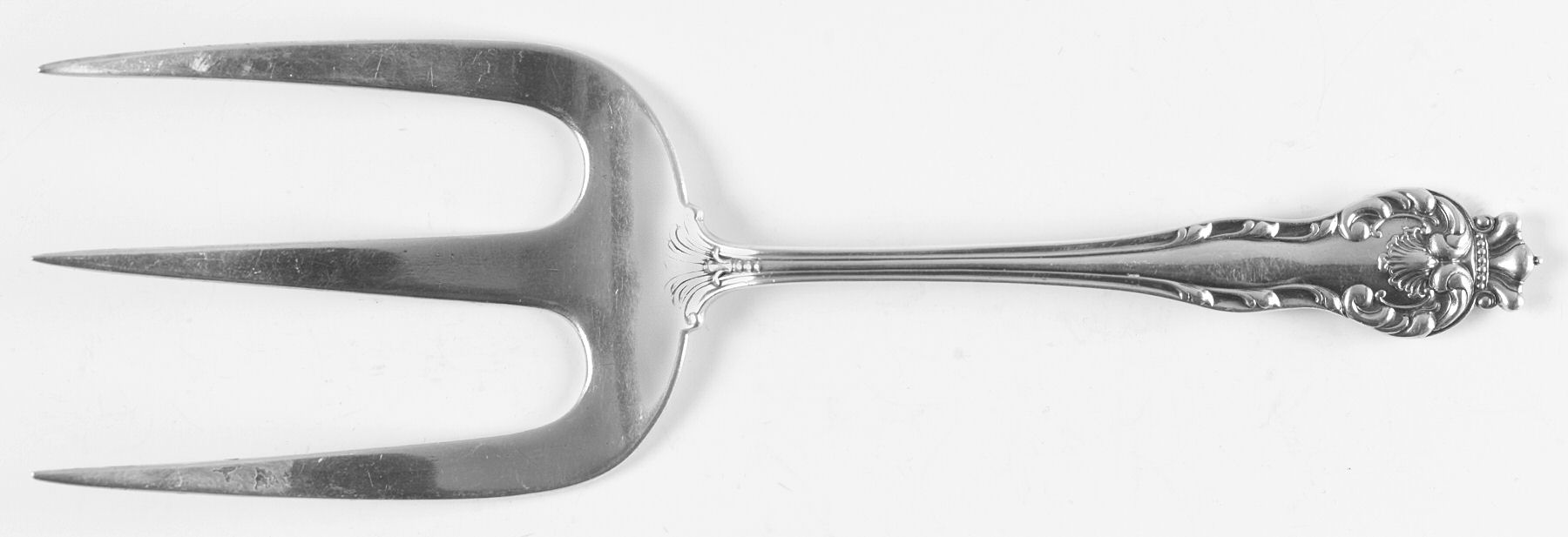 Queen (Sterling, 1893) Solid Toast Serving Fork by Howard Sterling -1