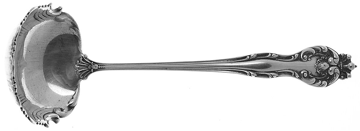 Queen (Sterling, 1893) Solid Piece Cream Ladle by Howard Sterling -1