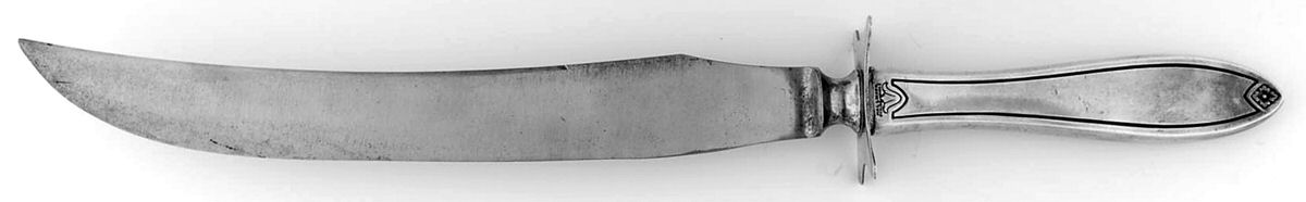 Fiesta (Sterling, 1942) Large Stainless Blade Roast Carving Knife by Hallmark-1