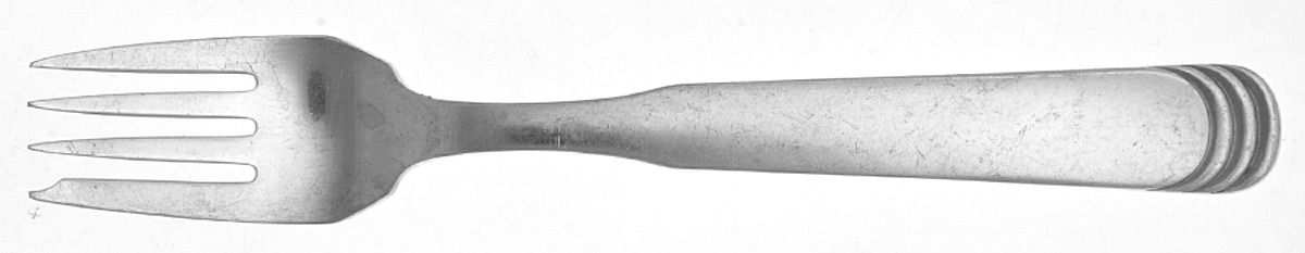 Ripple (Sterling) Individual Salad Fork by Hans Hansen (Denmark)-1