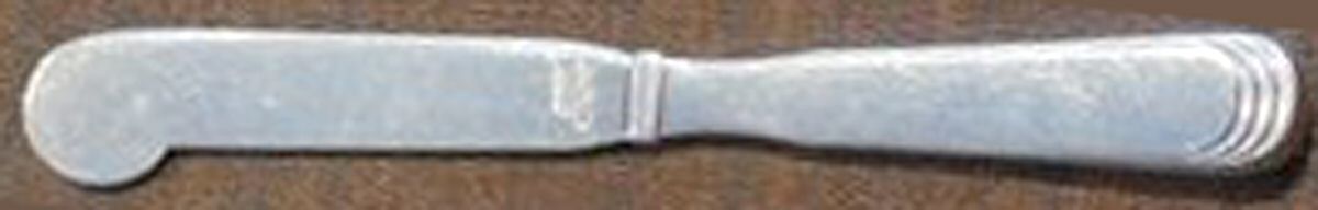 Ripple (Sterling) Hollow Handle Butter Spreader by Hans Hansen (Denmark)-1