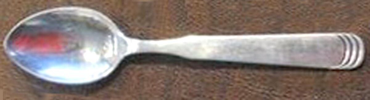 Ripple (Sterling) Demitasse Spoon by Hans Hansen (Denmark)-1