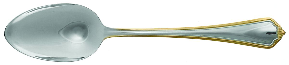 Knights Bridge (gold accent) Tablespoon (Serving Spoon) by Heritage China-1