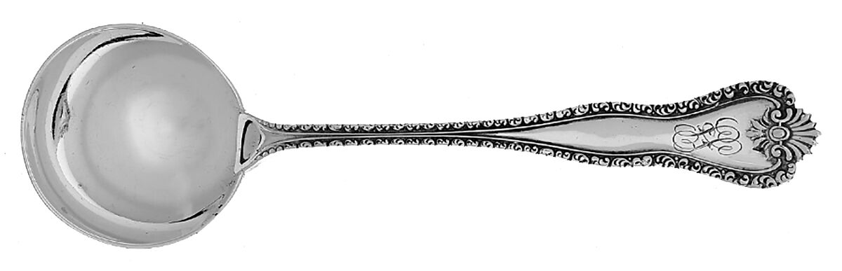 HMD4 (Sterling) Monogram Round Bowl Soup Spoon (Bouillon) by Hamilton & Diesinger-1
