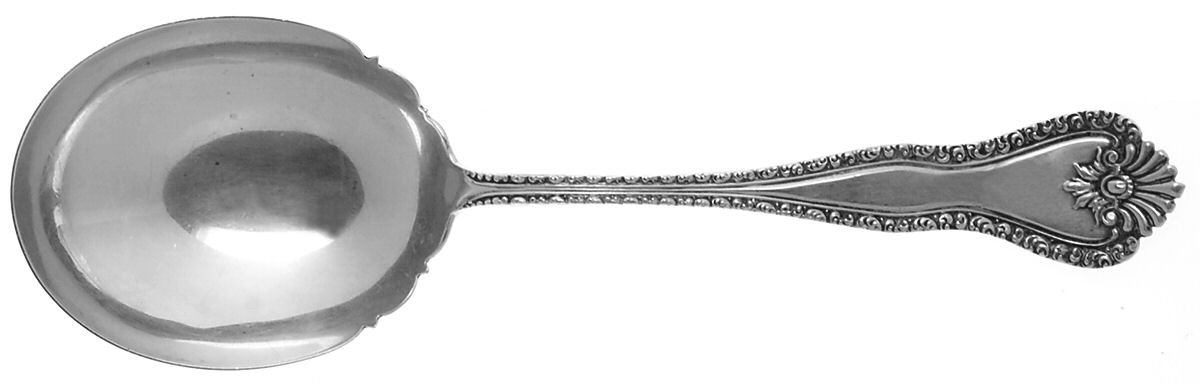 HMD4 (Sterling) Small Solid Berry/Casserole Spoon by Hamilton & Diesinger-1