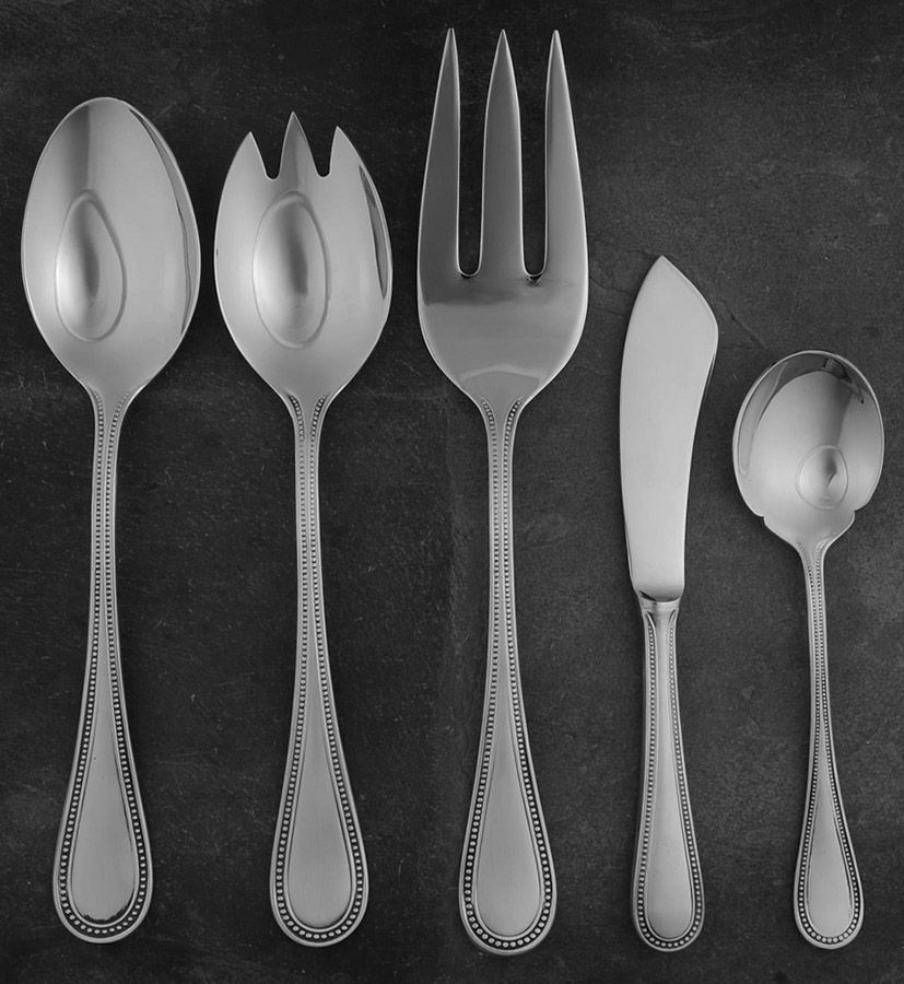 New Mantilla (Stainless) 5 Piece Hostess Set by Hull-1
