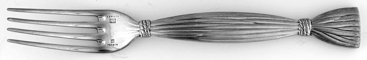 Moisson (Silverplate) Individual Salad Fork by Hermes (France)-1